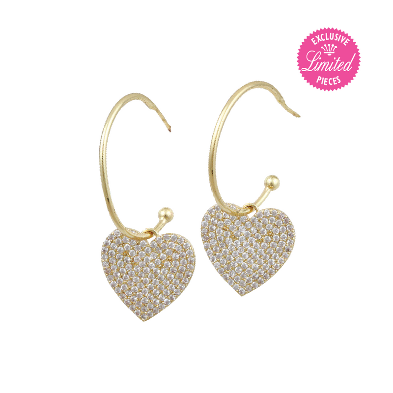 VALENTINE HOOP EARRINGS