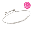 COLUMBA ROSE SILVERTONE BRACELET