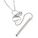 STERLING SILVER 'BAR' NECKLACE