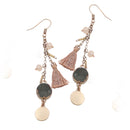 tyler antiqued drop earrings