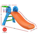 Keezi Kids slide Outdoor Indoor Playground Basketball Hoop Toddler Play Activity
