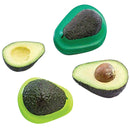 A PAIR OF AVOCADO SILICONE FOOD SAVERS