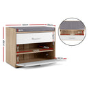 Artiss Shoe Cabinet Bench Shoes Storage Organiser Rack Fabric Seat Wooden Cupboard Up to 8 pairs