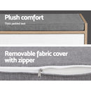 Artiss Shoe Cabinet Bench Shoes Storage Organiser Rack Fabric Seat Wooden Cupboard Up to 8 pairs