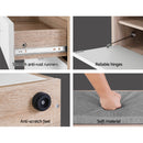 Artiss Shoe Cabinet Bench Shoes Storage Organiser Rack Fabric Seat Wooden Cupboard Up to 8 pairs