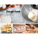 Devanti Electric Stand Mixer 1200W Kitche Beater Cake Aid Whisk Bowl Hook Red