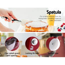 Devanti Electric Stand Mixer 1200W Kitche Beater Cake Aid Whisk Bowl Hook Red