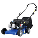 Lawn Mower 4 Stroke 17" inch Petrol Lawn Mowers Petrol Powered Hand Push Engine Lawnmower Catch Steel Deck 139cc