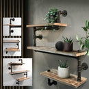 DESIGNER LOOK FLOATING SHELF DISPLAY