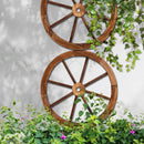 DOUBLE RUSTIC WAGON WHEELS