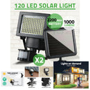 SET OF 2 LED SOLAR SENSOR LIGHTS