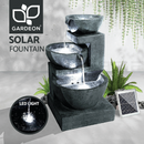 TUSCANY CASCADING THREE BOWL GARDEN FOUNTAIN