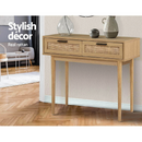 RATTAN DESIGN HALLWAY TABLE