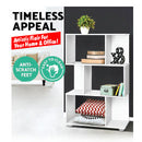 3 Tier Zig Zag Bookshelves Display Unit