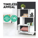 3 Tier Zig Zag Bookshelves Display Unit