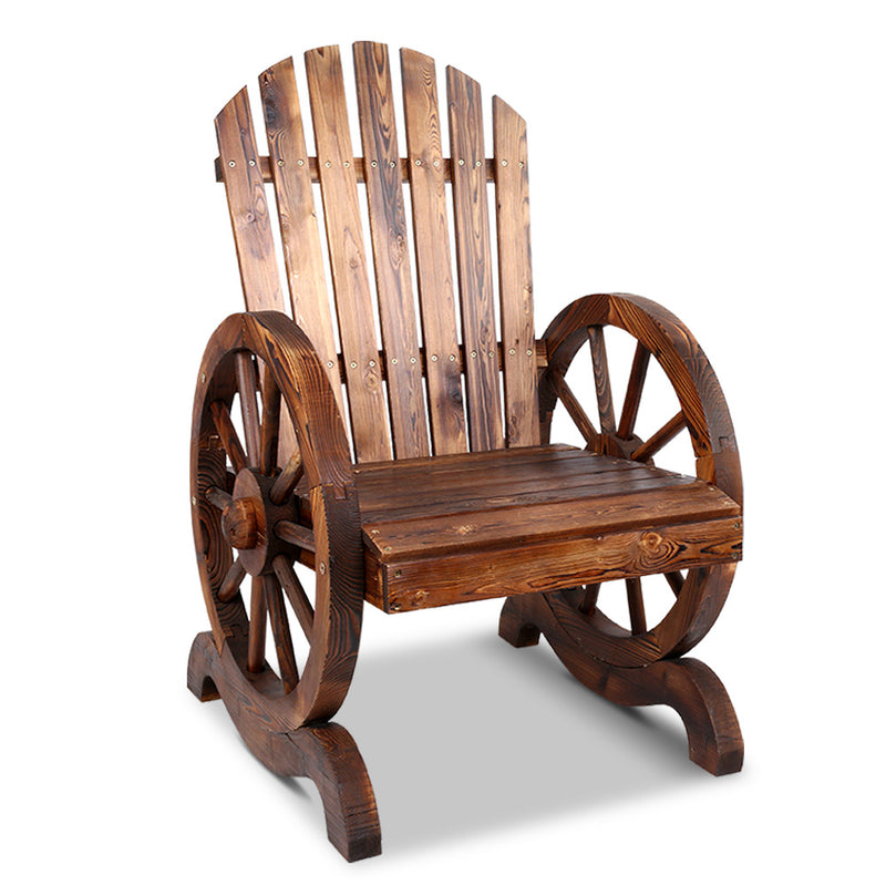 Gardeon Outdoor Wooden Wagon Chairs Patio Furniture Indoor Garden Lounge