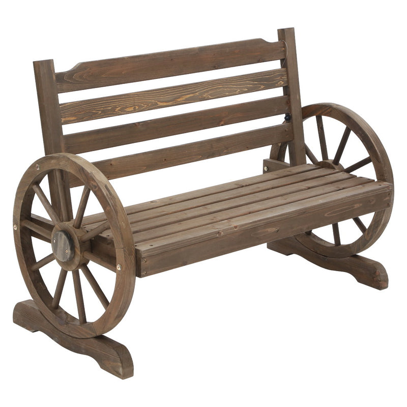 Gardeon Wooden Wagon Garden Bench Seat Outdoor Chair Lounge Patio Furniture