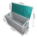 290L Outdoor Storage Lockable Box Weatherproof Garden Toy DeckShed Green