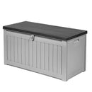 Gardeon Outdoor Storage Box Bench Seat Lockable Garden Deck Toy Tool Sheds 190L
