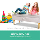 Artiss Blanket Box Storage Ottoman Large Seat Fabric Chest Foot Stool Bench Rest