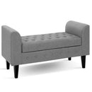 Artiss Storage Ottoman Blanket Box Linen Fabric Bed Foot Stool Chest Toy Bench