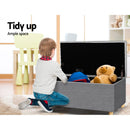 Artiss Storage Ottoman Kids Foot Stool Blanket Box Toy Sofa Chair Bed Fabric GY