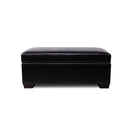 Artiss Storage Ottoman Blanket Box Seat PU Leather Toy Large Footrest Foot Black