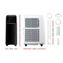 Devanti 9000BTU Portable Air Conditioner Mobile Fan Cooler 2500W