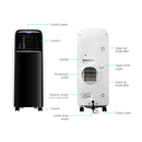 Devanti 9000BTU Portable Air Conditioner Mobile Fan Cooler 2500W