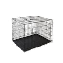 42" Dog Cage Pet Crate Puppy Cat Foldable Metal Kennel Portable 3 Doors