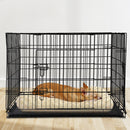 48" Dog Cage Pet Crate Puppy Foldable Metal Kennel Portable 3 Doors XXL