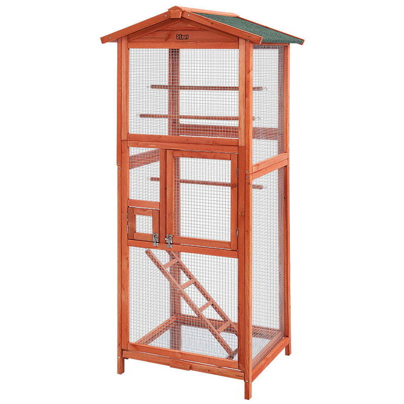 i.Pet Bird Cage Wooden Pet Cages Aviary Large Carrier Travel Canary Parrot XL