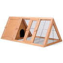 i.Pet Rabbit Hutch Hutches Large Metal Run Wooden Cage Waterproof Outdoor Pet House Chicken Coop Guinea Pig Ferret Chinchilla Hamster 119cm x 51cm x 44cm