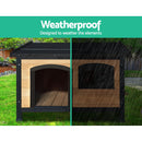 Dog Kennel Kennels Outdoor Wooden Pet House Cabin Puppy Large L