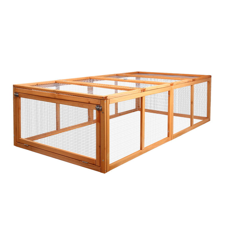 i.Pet Wooden Chicken Coop Coops Metal Run Extra Large XL 180cm length Outdoor Hen Chook House Cage Rabbit Hutch