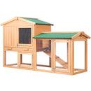 i.Pet Rabbit Hutch Hutches Large Metal Run Wooden Cage Waterproof Outdoor Pet House Chicken Coop Guinea Pig Ferret Chinchilla Hamster 138cm x 49cm x 85cm