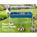 i.Pet Rabbit Cage Hutch 106CM Height Cages Indoor Outdoor Hamster Enclosure Carrier Bunny