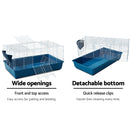 i.Pet Rabbit Cage Hutch 106CM Height Cages Indoor Outdoor Hamster Enclosure Carrier Bunny