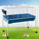 i.Pet Rabbit Cage Hutch 106CM Height Cages Indoor Outdoor Hamster Enclosure Carrier Bunny