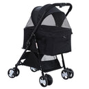 Pet Stroller Dog Cat Cage Carrier Travel Pushchair Foldable Pram 3 IN 1
