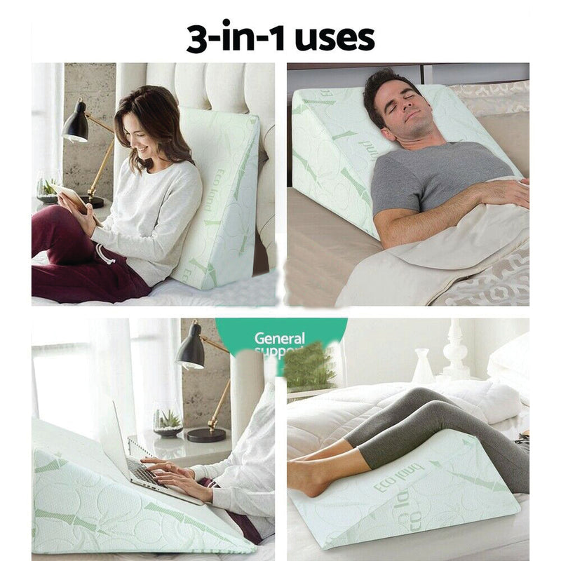 3 IN 1 BAMBOO SUPPORT WEDGE PILLOW