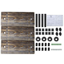 Artiss 3 Tier 61CM Industrial Pipe Shelf Wall Shelves Retro Brown