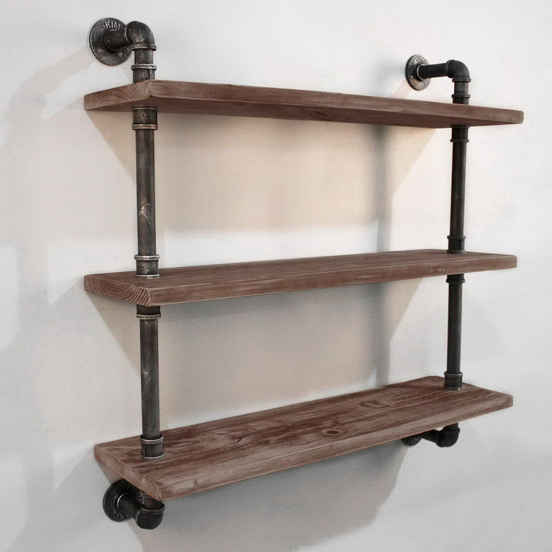 Artiss Display Wall Shelves Industrial DIY Pipe Shelf Brackets Rustic Bookshelf