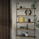 Artiss Wall Display Shelves Industrial DIY Pipe Shelf Rustic Floating Brackets
