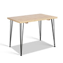 Artiss Dining Table 4 Seater Tables Wood Industrial Scandinavian Timber Metal
