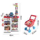 Kids Pretend Play Set Food Kitchen Store Supermarket Trolley Shopping Toy Sets