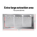 Devanti Range Hood Rangehood Commercial BBQ Hoods Kitchen Alfresco Canopy 1200MM