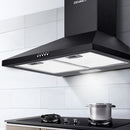 Devanti 600mm 60cm Range Hood Rangehood Kitchen Canopy Black