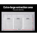 Devanti 900mm Range Hood Rangehood Kitchen Canopy 90cm Black