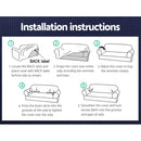 Artiss High Stretch Sofa Cover Couch Lounge Protector Slipcovers 1 Seater Sand